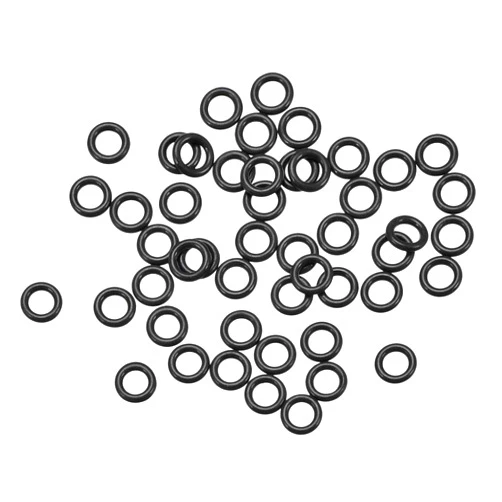 uxcell Fluorine Rubber O Rings, 5mm OD, 3mm Inner Diameter, 1mm Width, Seal Gasket Black 50Pcs