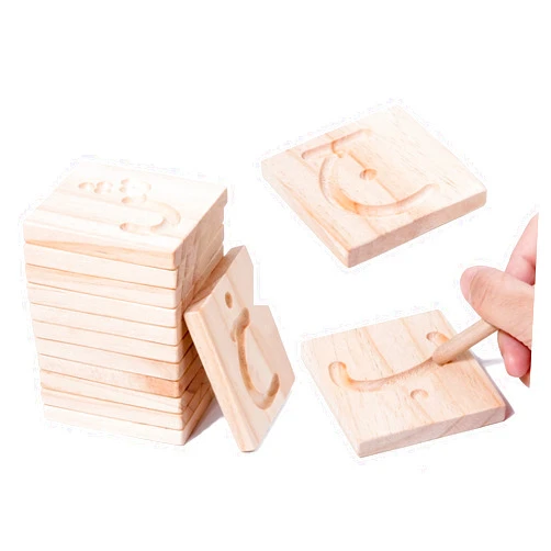 MINMEER Wooden Arabic Alphabet Tracing Boards, Montessori Arabic Letters Puzzle, Arabic Learning Toys for Kids, Islamic Baby Gifts
