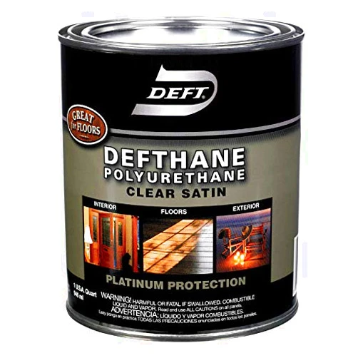 Paint Sundries Solutions Deft Defthane Satin Clear Polyurethane 1 Qt. - Case of: 4