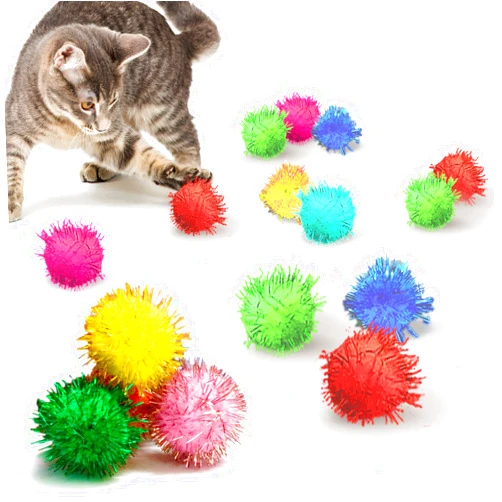 Meric CoCoo 20-Pack Cat Toy Sparkle Ball Jumbo Pack, Unleash Your Cat’s Inner Lion, No More Flabby Tummy, Get Your Kitty Fit Again with These Sparkly Balls, Ideal for Multi-Cat Homes, Bond Over Play