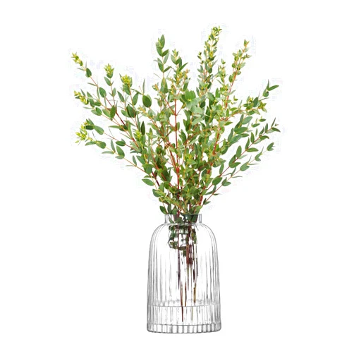 LSA International Pleat Vase H7.75in Clear