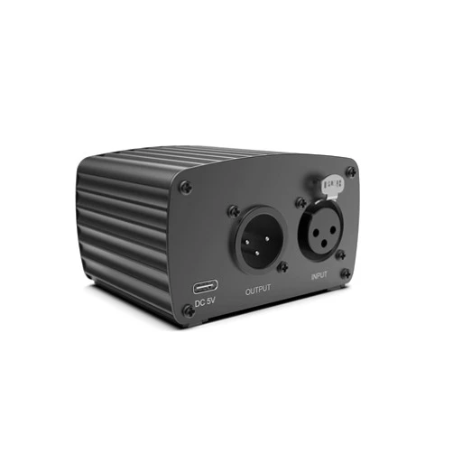 FIFINE 48V Phantom Power with Output/Input, Power Supply for Condenser Microphone, Recording Equipmen-PM48