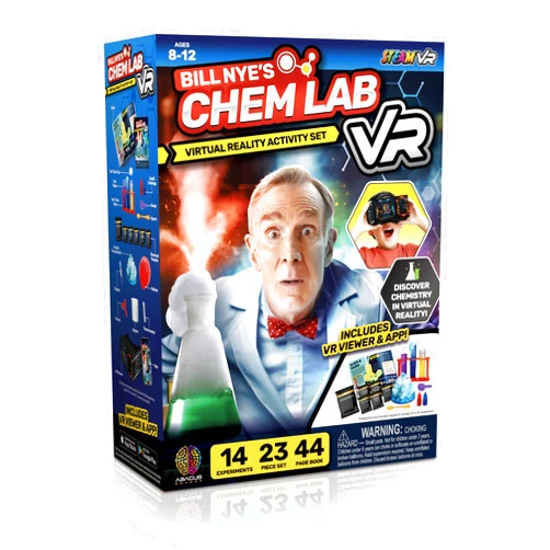 Abacus Brands Bill Nye's Science Squad |Chem Lab VR - Virtual Reality Kids Science Kit, Book and Interactive Learning Activity Set | for Ages 8 and Up