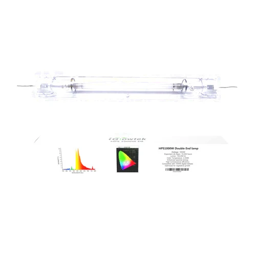 IGrowtek 1000W Double Ended HPS Grow Light Bulb,High PAR Enhanced Red and Orange Spectrums CCT 2000K, Ultra Bright 155000 Lumens,1000W High Pressure Sodium Grow Lamp,1000 Watt DE HID Grow Bulb