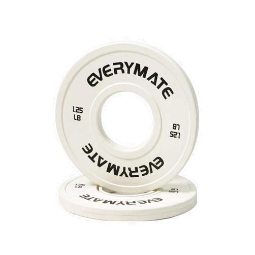 EVERYMATE Change Weight Plates 1.25LB 2.5LB 5LB Set Fractional Plate Olympic Bumper Plates for Cross Training Bumper Weight Plates Steel Insert Strength Training Weight Plates