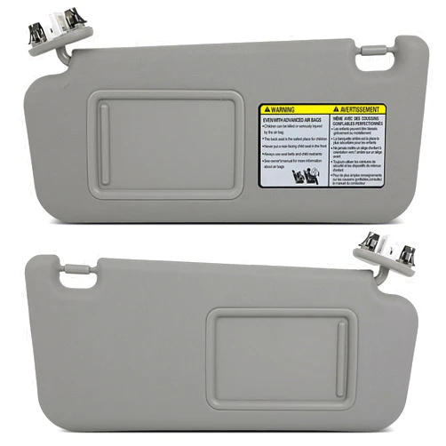SCITOO Left & Right Sides Sun Visor fit for 2006-2013 for Toyota RAV4 Gray Sun Visor Assembly Windshield Sun Visor Mirror with Sunroof