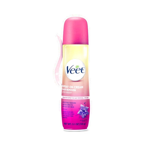 Veet Spray On Hair Remover Cream, Sensitive Formula, 5.1 Ounce