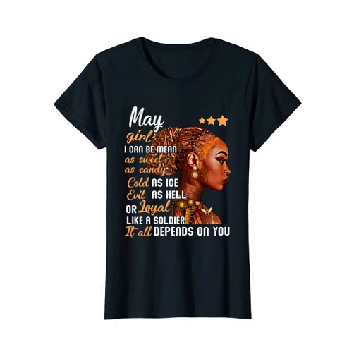 Taurus Gemini May Birthday Tshirt Womens Birthday Gift May Girl Taurus Gemini Women T-Shirt