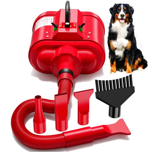 LAN TUN Dog Dryer for Large Dogs, Dual Motor 5.0 HP Variable Speed Dog Hair Dryer, Professional Force Dog Dryer Dog Grooming Dryer Blower with Heater