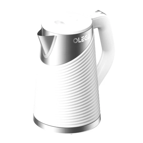 OLEGA Electric Kettle - 1500W Fast Boiling Electric Tea Kettle 1.8L BPA-Free Stainless Steel Hot Water Kettle Electric for Boiling Water Auto Shut Off Electric Water Kettle for Coffee Tea 120V (White)
