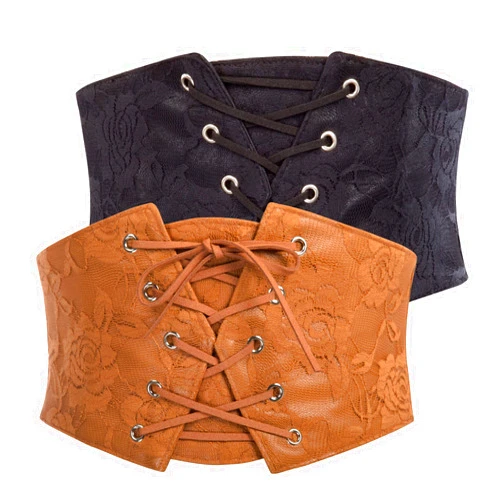 GRACE KARIN Corset Belt for Women Elastic Underbust Corset Waist Belt 2Pcs