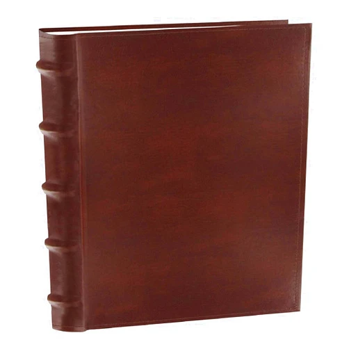 Pioneer Photo Albums CLB-257/BN 200-Pocket European Bonded Leather Photo Album for 5 by 7-Inch Prints, Brown