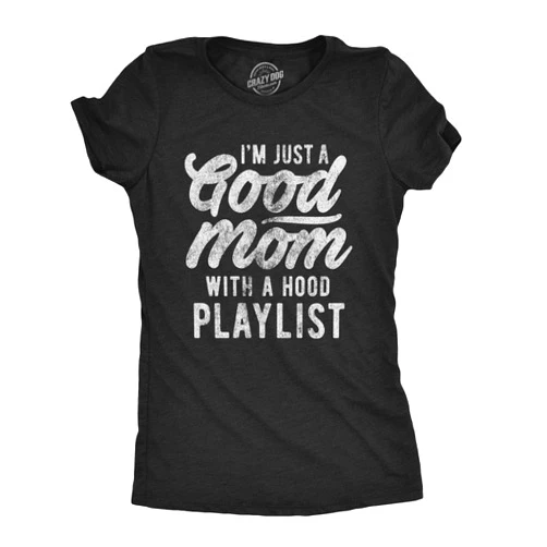 Crazy Dog T-Shirts womens 024badassmomgroupwmn