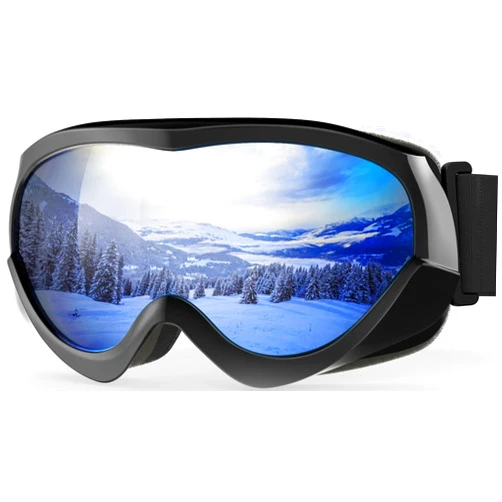 OutdoorMaster Kids Ski Goggles - Helmet Compatible Snow Goggles for Boys & Girls with 100% UV Protection
