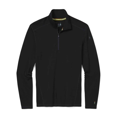 Smartwool SW016356010L Men's Merino 250 Baselayer 1/4 Zip Boxed Charcoal Heather L