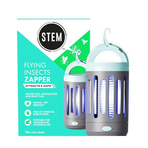 STEM Flying Insect Zapper, Indoor and Outdoor Electric Fly & Mosquito Trap, Includes Micro-USB Charging Cable and Brush for Cleaning