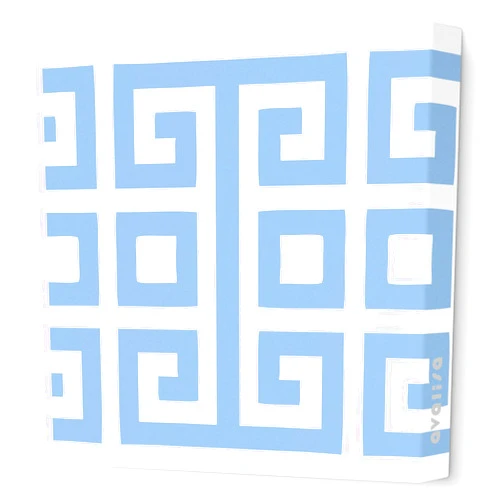 Avalisa Stretched Canvas Nursery Wall Art, Big Square, Blue, 12