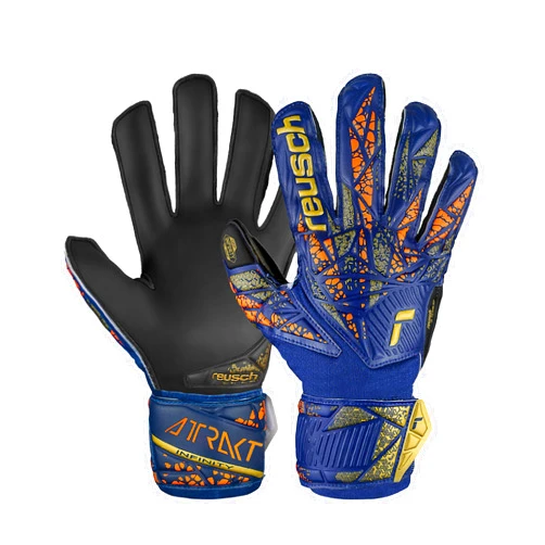 Reusch Attrakt Infinity Finger Support Junior Goalkeeper Gloves