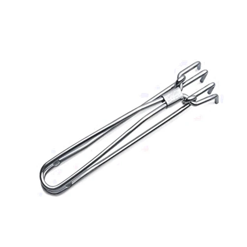 Shourya Trading Satre Online Marketing Stainless Steel Pakkad Wire Tong - Kitchen Tongs for Food Serving