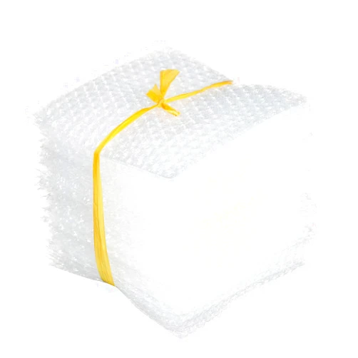 Chanwen Shockproof Package Foam Packing Bags Protective Wrap PE Clear Plastic Double Film Envelope White Bubble Bag(15x20cm)
