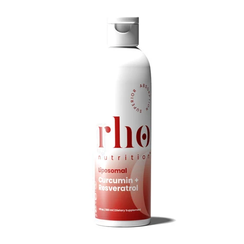 Rho Nutrition Liposomal Curcumin + Resveratrol (1 Pack) – Ultra High Absorption Liquid Curcumin Supplement – Promotes Joint Comfort, Mobility, Cellular Health and Overall Well-Being