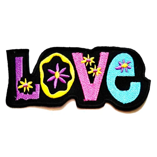 NiPitShop Peace Sign Symbol Patches Nipitshop Patches Black Love Patch Peace Sign Symbol Hippie Retro Boho Flower Power Weed Love Cartoon Embroidered Patches Sew On Applique Patch for Men Women Boys Girls Kids