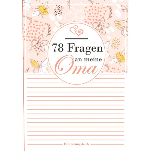 German Edition by Tom Krull (Author) 78 Fragen an meine Oma, Erinnerungsbuch | zum selber ausfüllen: Fragebuch über das Leben meiner Oma zum selber schreiben | 78 Fragen für ein Interview mit deiner Oma | A4 (German Edition)