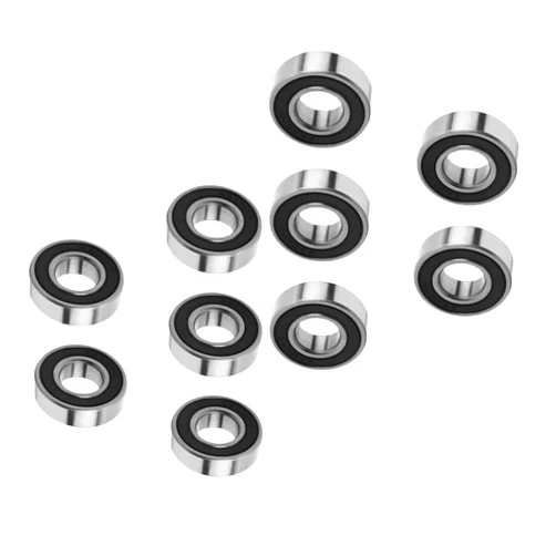 DEEG 6900-2RS 10 PCS Deep Groove Ball Bearing 10×22×6mm Double Black Rubber Sealed Ball Bearing Chrome Steel Bearing Replace for LOS257001…