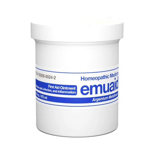 emuaid Ointment for Eczema and Psoriasis Relief, Reduces Itching, Pain, Swelling, Regular Strength Treatment for 100+ Skin Conditions, Steroid and Chemical-Free, Suitable for All Ages, 16oz