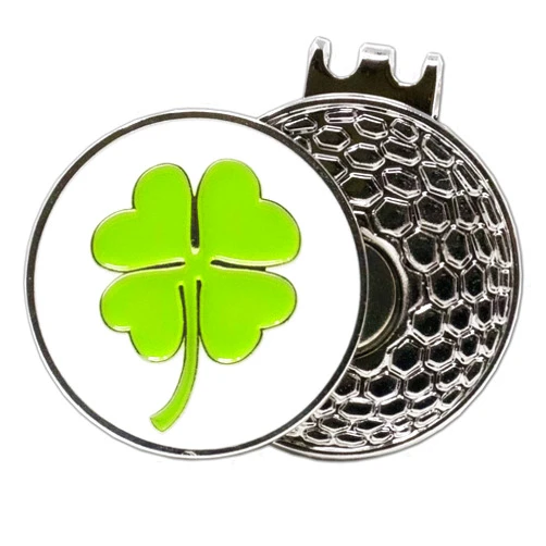 DA VINCI Magnetic Golf Hat Clip with 1 Inch Embossed Metal Golf Ball Marker