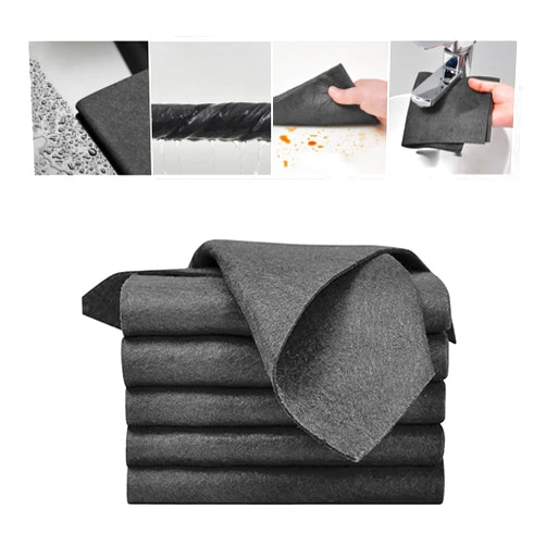 Duirubeo 5PC Thickened Magic Cleaning Cloth, Reusable Microfiber Cleaning Rags for TV, Cars, Windows, Lint Free, Odorless, Machine Washable