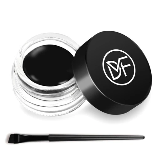 DuralineMakeupFixer Eyeliner Gel Set,Long Lasting Waterproof Gel Eyeliner,High-Intensity Pigments Smudge-Proof Eye Liner Makeup With 5.51 IN Long Eyeliner Brush Water-Resistant Cream Eyeliner Gel 5G-Black