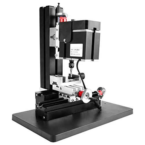 Liccx 60W 12000RPM Mini Milling Lathe，100-240V DIY Mini Lathe Mini Miller，Mini Metal Lathe DIY Miniature Milling Machine Miller