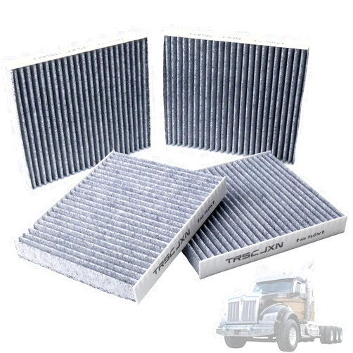 TRSCJXN AF55839 PA30093 P640110 Cabin Air Filter with Activated Carbon Fit for Kenworth T660 T680 T700 T800 T880,for Peterbilt 567 579,for International HV507 HV607 LT625 MV607,Replace X1987001,CY08221P 4pcs