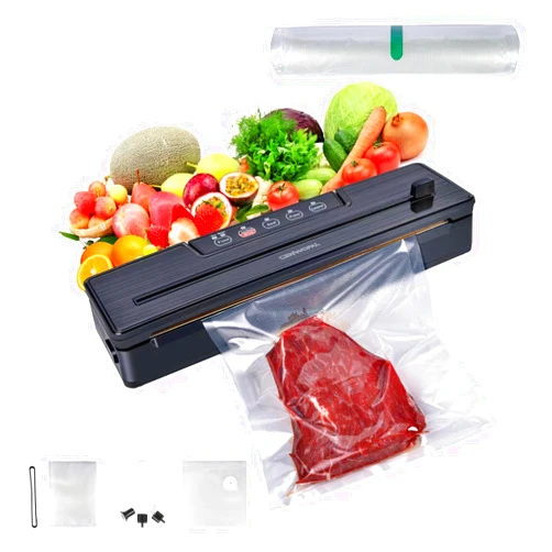 CENWOPAL Vacuum Sealer Machine，80000pa Suction Power,Bags and Cutter Included,Automatic 8-in-1 Food Sealer with Dry&Wet Saver Modes for All Saving needs… (Vacuum Sealer Machine)