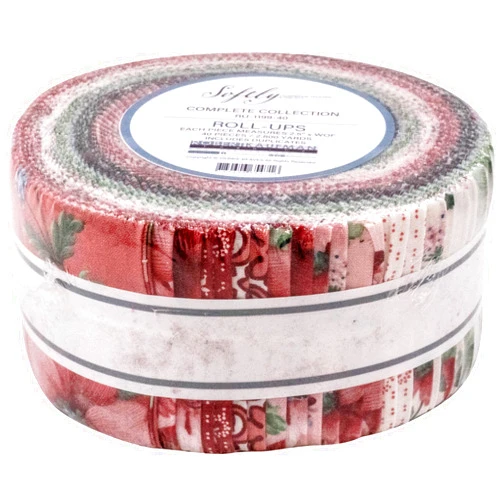 Robert Kaufman Debbie Beaves Flowerhouse Softly Roll Up 40 2.5-inch Strips Jelly Roll Robert Kaufman RU-1199-40
