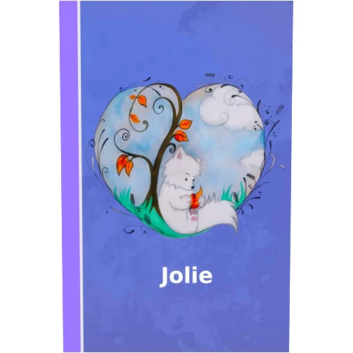 By S. J. Klösges (Author) Jolie: personalized notebook | illustration fox with heart | softcover | 120 pages | blank | notebook | diary | scrapbook | journal | gift idea