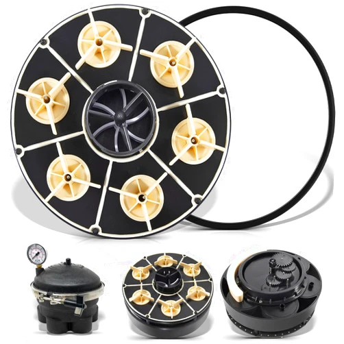 sixcow Replacement for Paramount 004-302-4406-00 4 Port Module Water Valve w/Valve Shell Oring 004302440600 for in-Floor Cleaning System