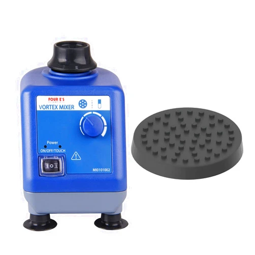 FOUR E'S SCIENTIFIC Laboratory Vortex Mixer with Platform Pad for Test Tubes and Small Vessels