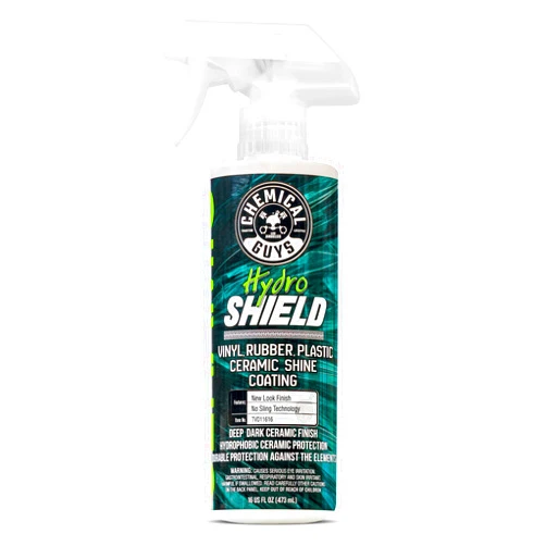 Chemical Guys TVD11616 HydroShield Vinyl, Rubber, Plastic Ceramic Shine Coating (Great for Interior & Exterior) Safe for Cars, Trucks, Motorcycles, RVs & More, 16 fl oz