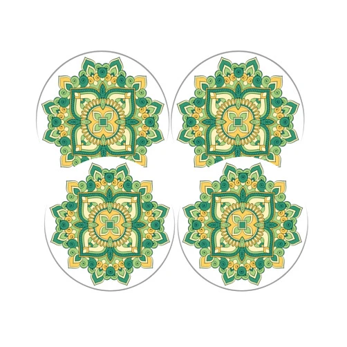 Quinn Essentials Diatomite Stone Trivets, Effective Absorption Pot Holders, Heat Resistant Hot Pad for Kitchen, Ideal Trivets for Hot Dishes, (Set of 4pcs)
