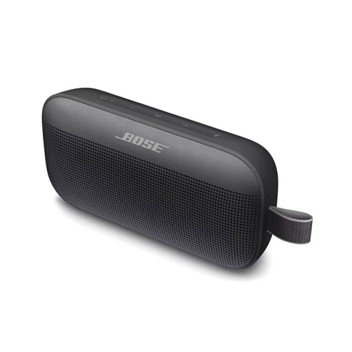 Bose SoundLink Flex Bluetooth Speaker, Portable Speaker with Microphone, Wireless Waterproof Speaker for Travel, Outdoor and Pool Use, Black