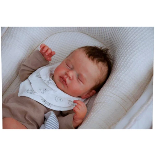 Pinky Reborn Baby Dolls 20inch Boys Realistic Newborn Baby Silicone Full Body Baby Handmade Doll Adorable Vinyl Soft Body Weighted Reborn Toddler Toy for Age 3+