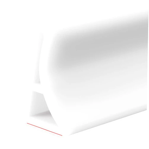 Raycity 59 IN Collapsible Shower Threshold Water Dam White Shower Water Blocker Walk in Curbless Bath Shower Water Guard Barrier Water Stopper for Wet and Dry Separation Bathroom and Kitchen