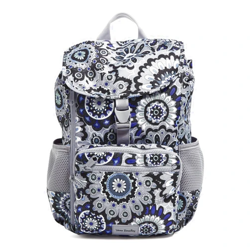 Vera Bradley Women's Recycled Lighten Up Reactive Daytripper Backpack, Tranquil Medallion, One Size
