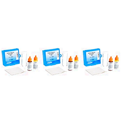 Taylor of London Taylor K-1766 Liquid Pool Spa Sodium Chloride Salt Water Drop Test Kit (3 Pack)