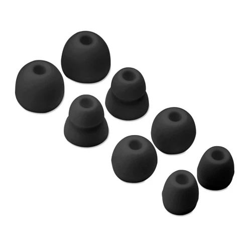 Sqrmekoko 8pcs Replacement Earbuds Eartips for Monster Beats Dr. Dre Urbeats Urbeats 2.0 Tour 2.0 Stereo Earphones (Black)