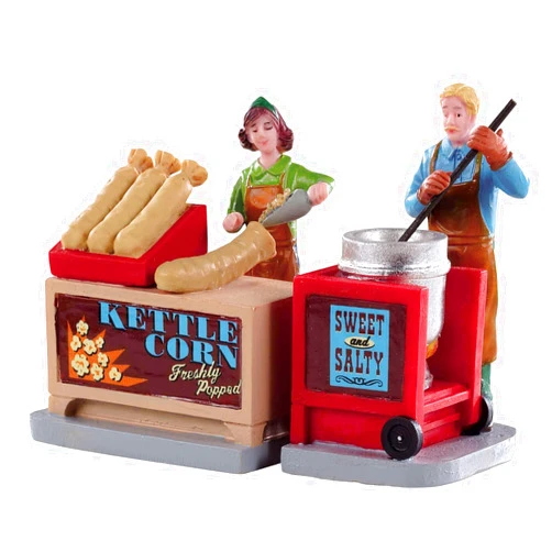 Lemax Kettle Corn Stand, Set of 2#92746