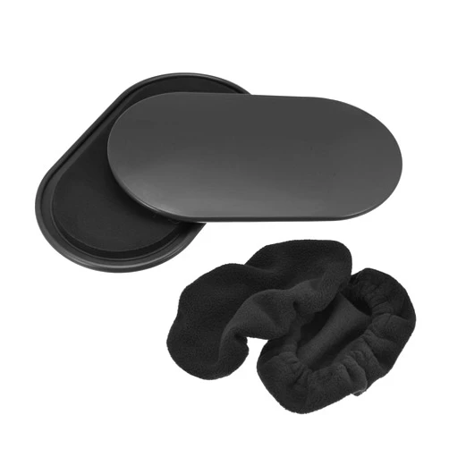 uxcell Exercise Core Sliders, Oval Glider Discs with Feet Covers, Dual Sided Usage in Home Gym for Full Body Workout