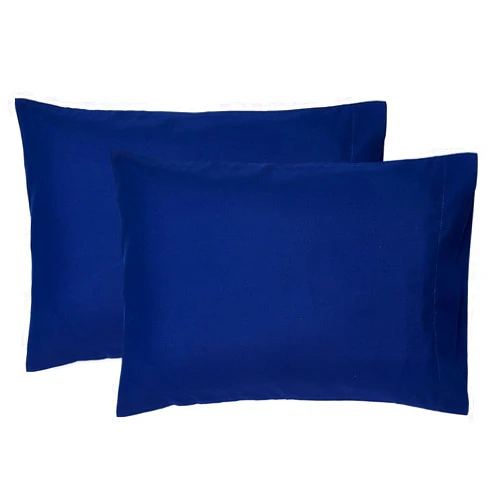EXQ Home Toddler Pillowcases 13x18 Travel Pillow Case Set of 2, Small Pillow Case Fits Baby Pillow Sized 12x16, 13x18, Kids Pillowcases 2 Pack Machine Washable with Envelope Closure(Navy)